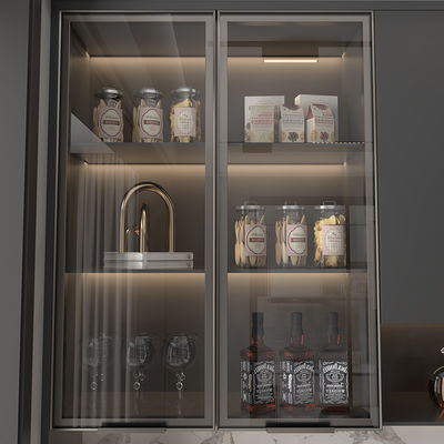Electrophoresis Modular Kitchen Aluminum Furniture Profile Cho cửa tủ