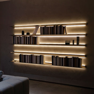 L hình dạng nhôm đồ nội thất nhà Led ánh sáng nổi kệ 100cm 120cm