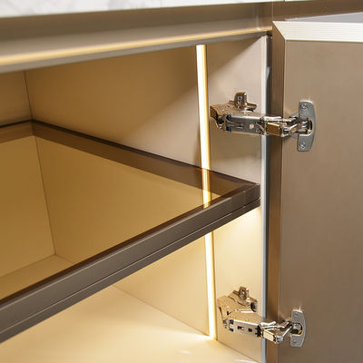 Phòng bếp phục vụ modular Aluminium kiểu tối giản