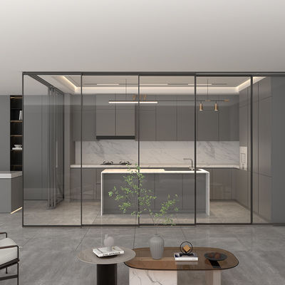 Slimline Casement Aluminium khung cửa bên trong Phong thủy tinh