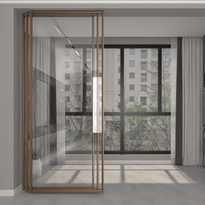 Slimline nhôm cửa trượt nội bộ cho tường ngăn phòng bếp văn phòng