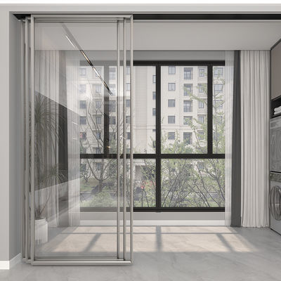 8ft triple Glass Aluminium cửa trượt bên trong hẹp mỏng