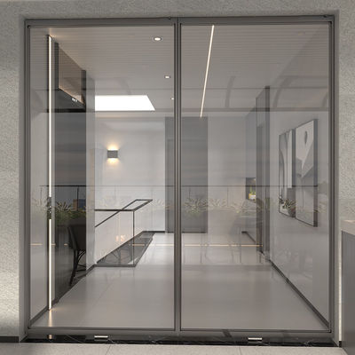 Xám Bifold Slimline nhôm cửa trượt bên trong ban công ODM