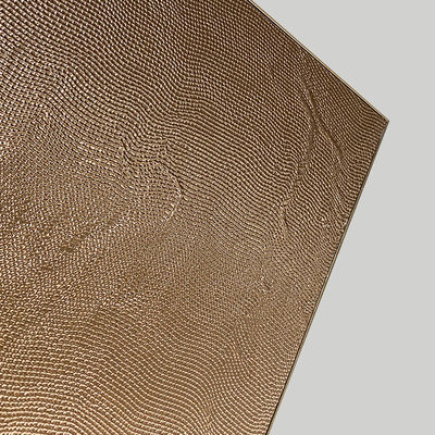 Màu vàng Sơn mài nhôm Modular Cabinet Metal Finish Door