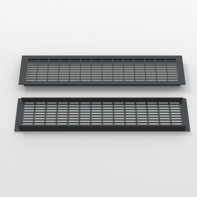 Silver nhôm hợp kim Air Vent Grille 110 * 250mm cho điều hòa không khí trở lại Diffuser không khí