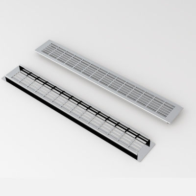 Ống thông gió nhôm Ống thông gió trang trí Professional Air Ventilation Grille Matt Black