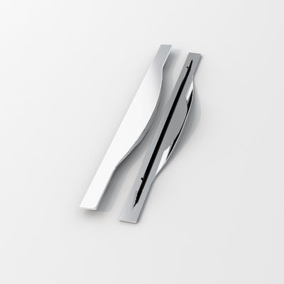 Phòng ngủ đồ nội thất phần cứng tay cầm Chrome Cabinet Drawer Flush Pull Aluminium tay cầm