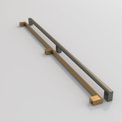 Modern Gold Đen nhôm đồ nội thất kéo nắp tủ bếp